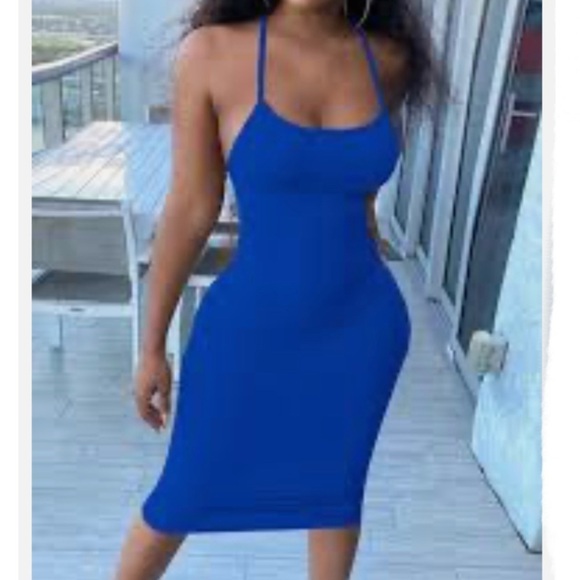 Roxx by Midi Electric Blue Cami Dress - Picture 1 of 10